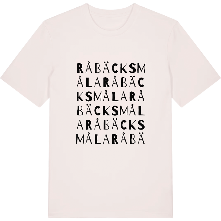 Råbäcksmåla ordlek t-shirt – t-shirt från PinShirt