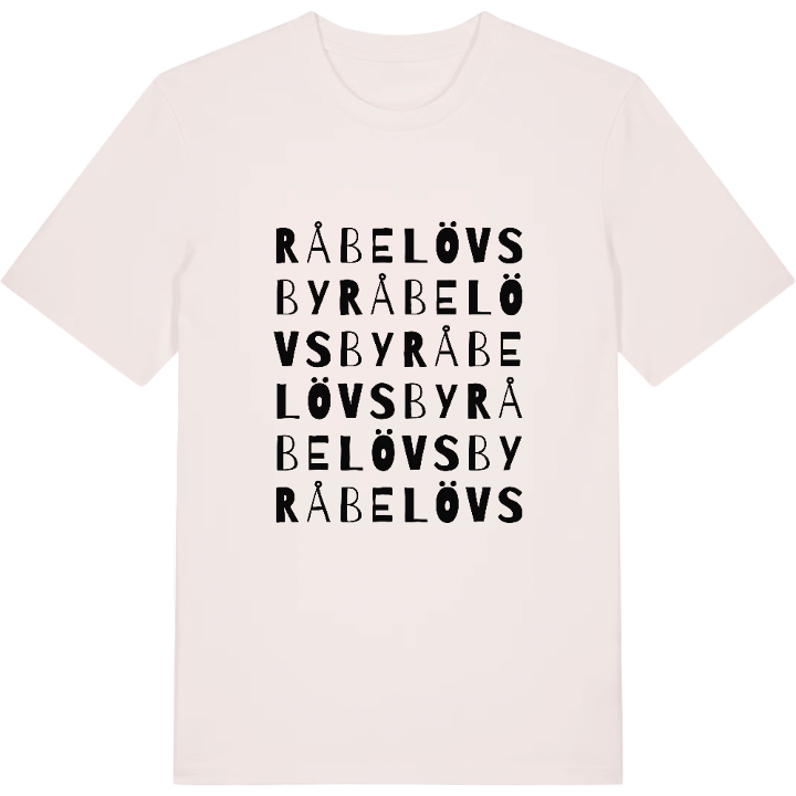 Råbelövs by ordlek t-shirt – t-shirt från PinShirt