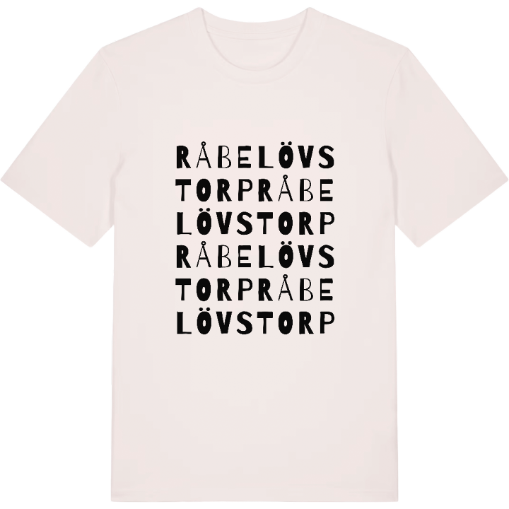 Råbelövstorp ordlek t-shirt – t-shirt från PinShirt
