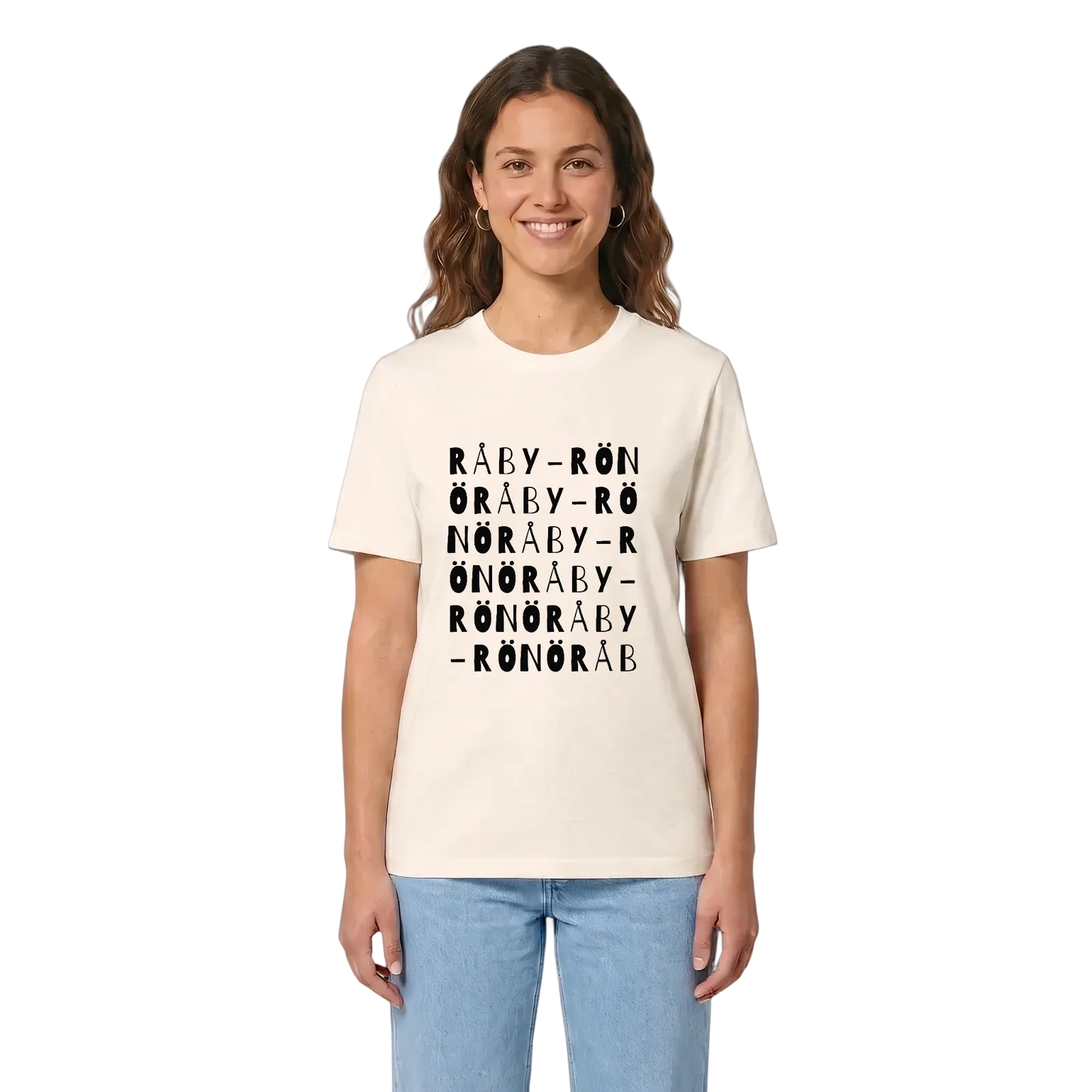 Råby-Rönö ordlek t-shirt – Vintage White, i miljö
