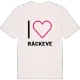 Jag älskar Ráckeve t-shirt stort tryck