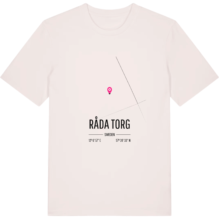Råda Torg karta t-shirt – t-shirt från PinShirt