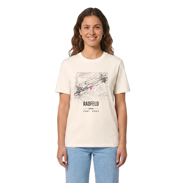 Radfeld karta t-shirt – t-shirt från PinShirt
