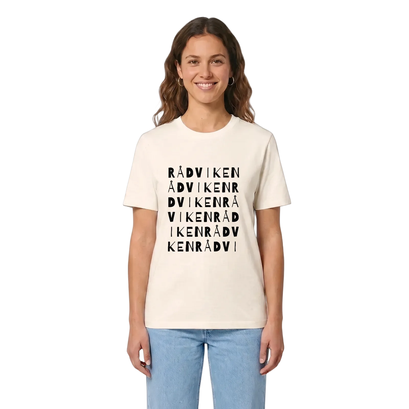 Rådviken ordlek t-shirt – Vintage White, i miljö