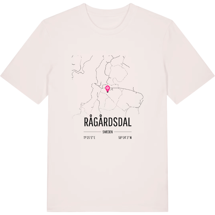 Rågårdsdal karta t-shirt – t-shirt från PinShirt