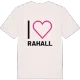 Jag älskar Rahall t-shirt stort tryck