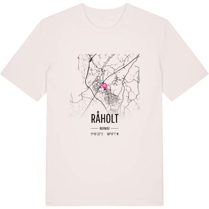 Råholt karta t-shirt – t-shirt från PinShirt