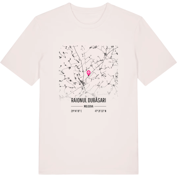raionul Dubăsari karta t-shirt – t-shirt från PinShirt
