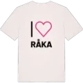 Jag älskar Råka t-shirt stort tryck