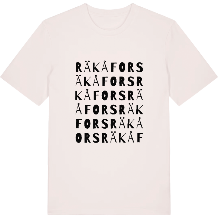 Räkåfors ordlek t-shirt – t-shirt från PinShirt