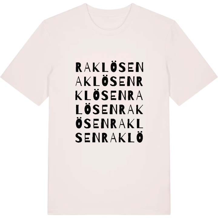 Raklösen ordlek t-shirt – t-shirt från PinShirt