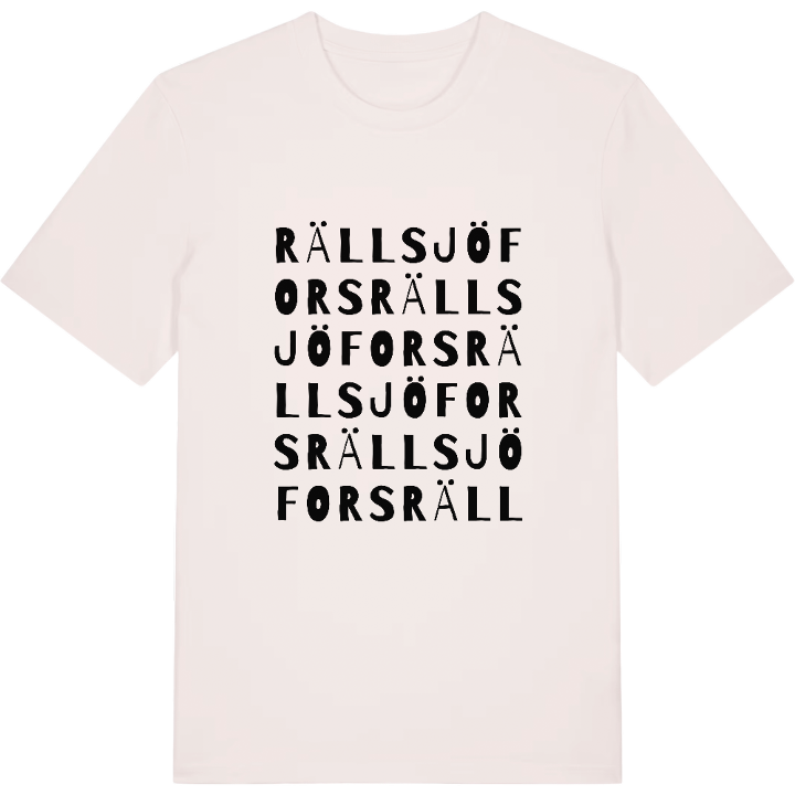 Rällsjöfors ordlek t-shirt – t-shirt från PinShirt