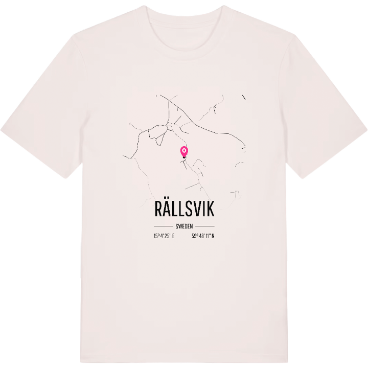 Rällsvik karta t-shirt – t-shirt från PinShirt