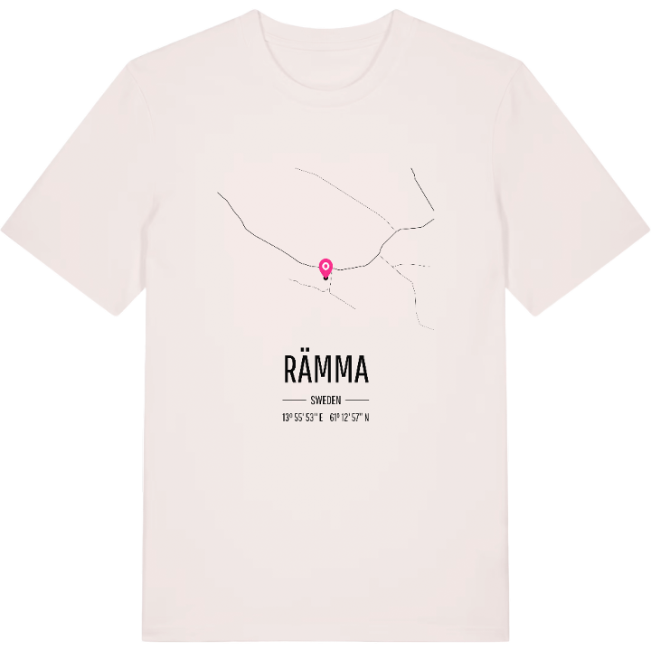 Rämma karta t-shirt – t-shirt från PinShirt