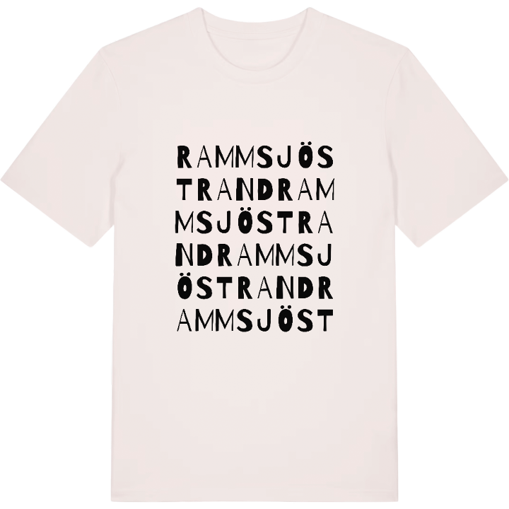 Rammsjöstrand ordlek t-shirt – t-shirt från PinShirt
