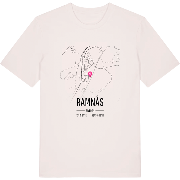 Ramnås karta t-shirt – t-shirt från PinShirt