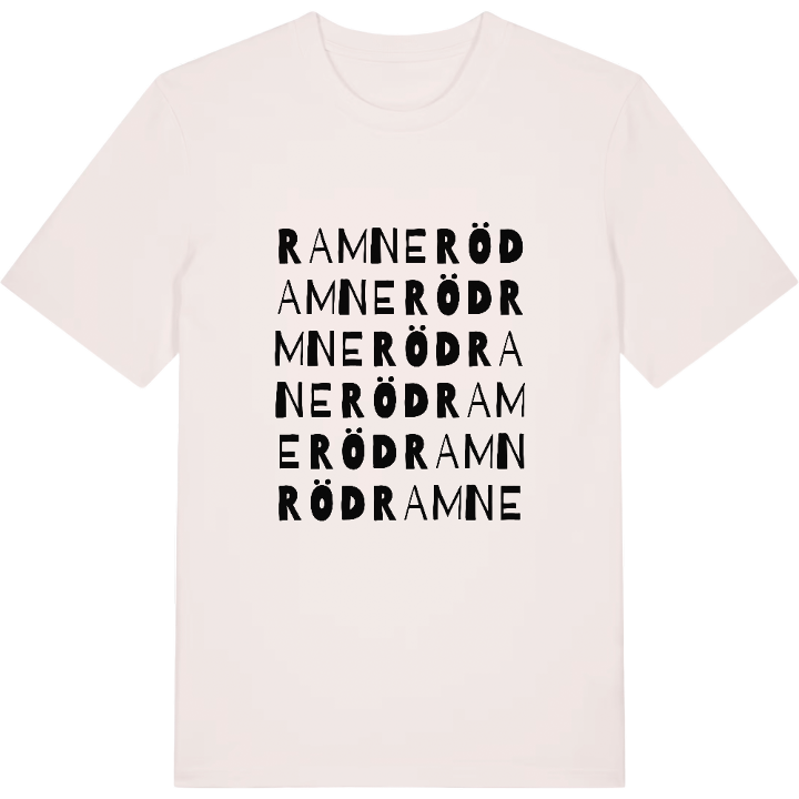 Ramneröd ordlek t-shirt – t-shirt från PinShirt