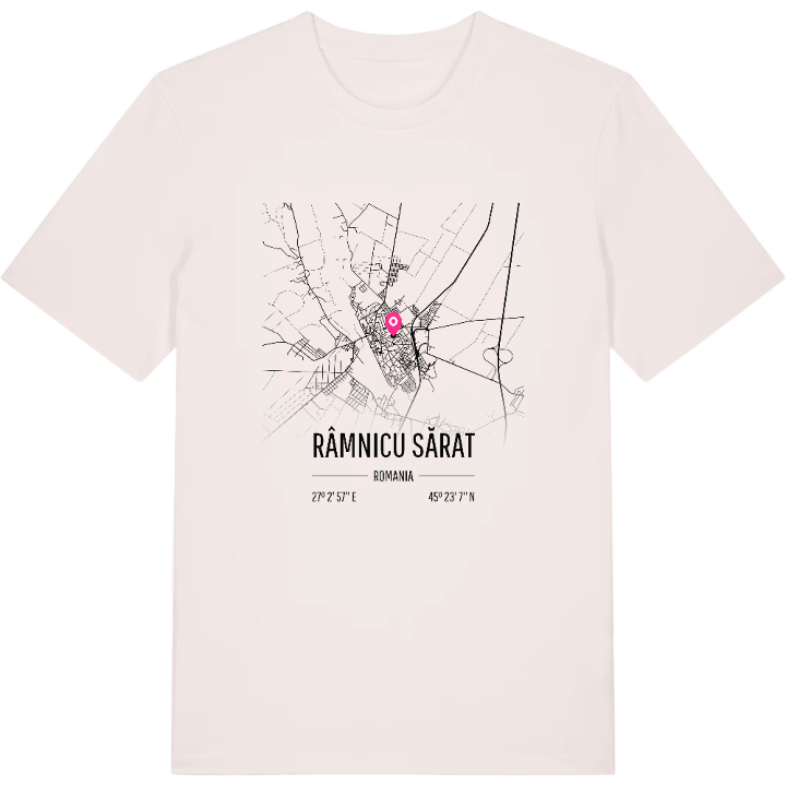 Râmnicu Sărat karta t-shirt – t-shirt från PinShirt