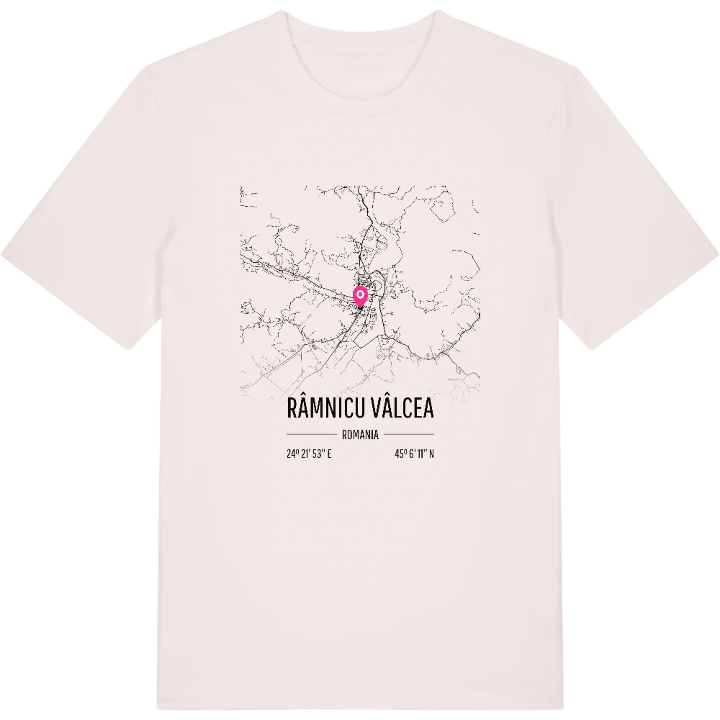 Râmnicu Vâlcea karta t-shirt – t-shirt från PinShirt