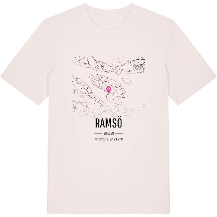 Ramsö karta t-shirt – t-shirt från PinShirt