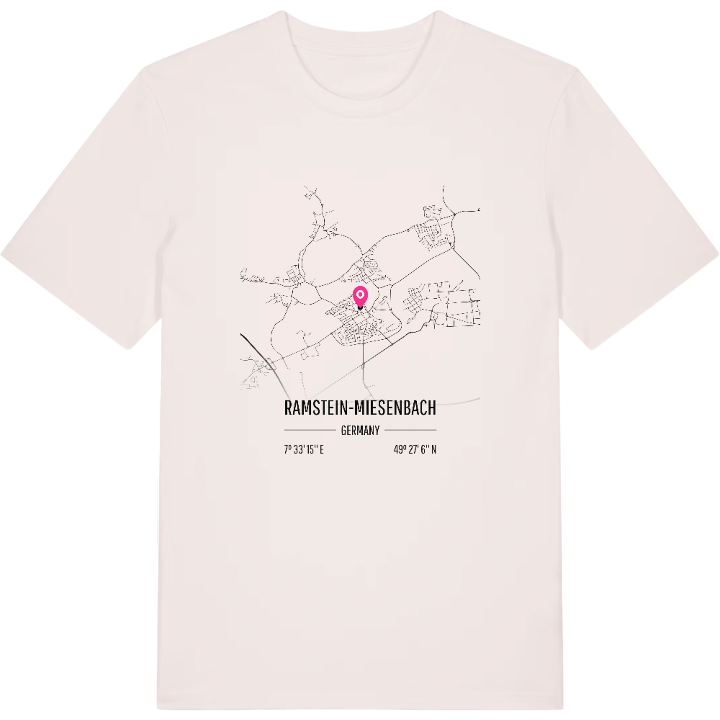 Ramstein-Miesenbach karta t-shirt – t-shirt från PinShirt