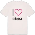 Jag älskar Ränka t-shirt stort tryck