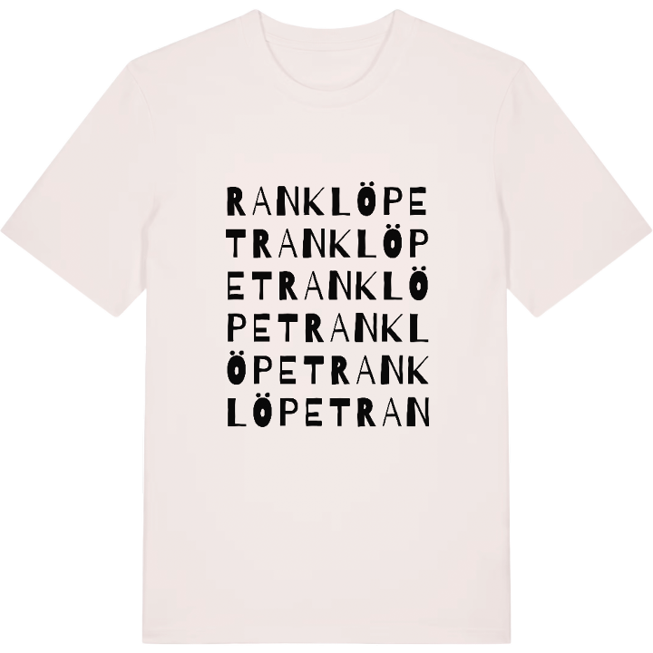 Ranklöpet ordlek t-shirt – t-shirt från PinShirt