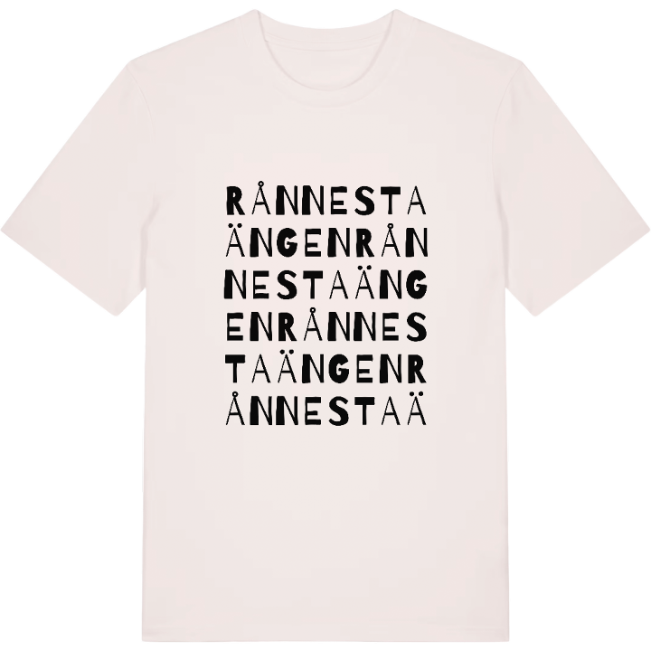 Rånnestaängen ordlek t-shirt – t-shirt från PinShirt