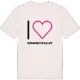 Jag älskar Ränngruvfallet t-shirt stort tryck