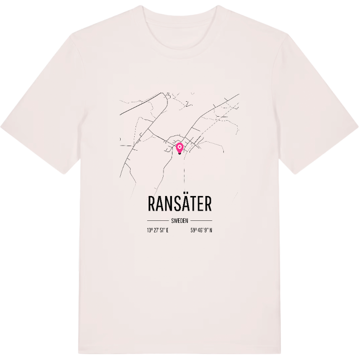 Ransäter karta t-shirt – t-shirt från PinShirt