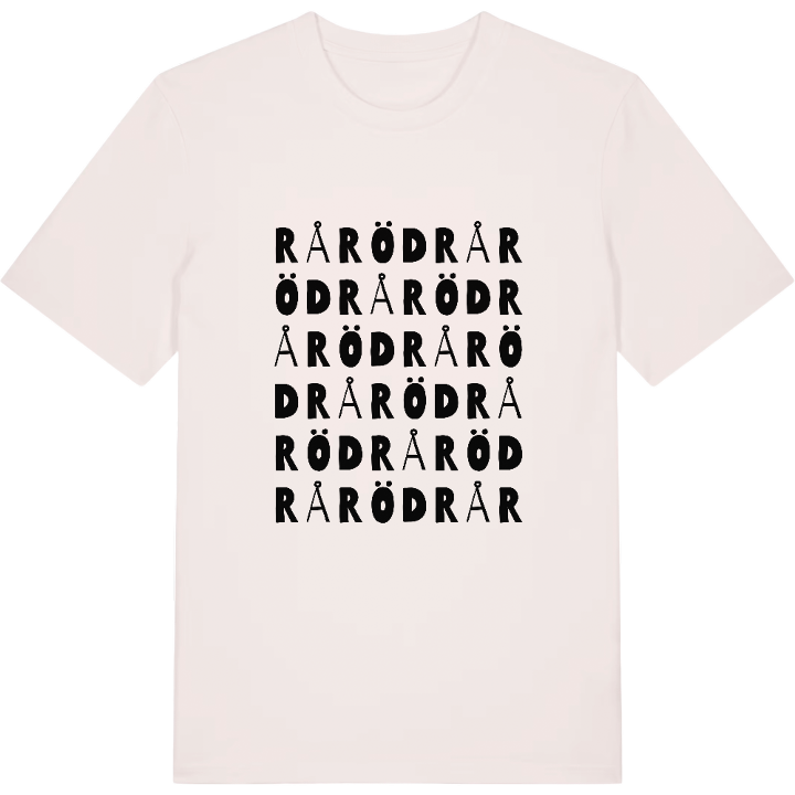 Råröd ordlek t-shirt – t-shirt från PinShirt