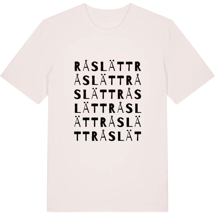 Råslätt ordlek t-shirt – t-shirt från PinShirt
