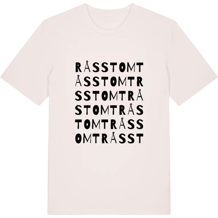 Råsstomt ordlek t-shirt – t-shirt från PinShirt