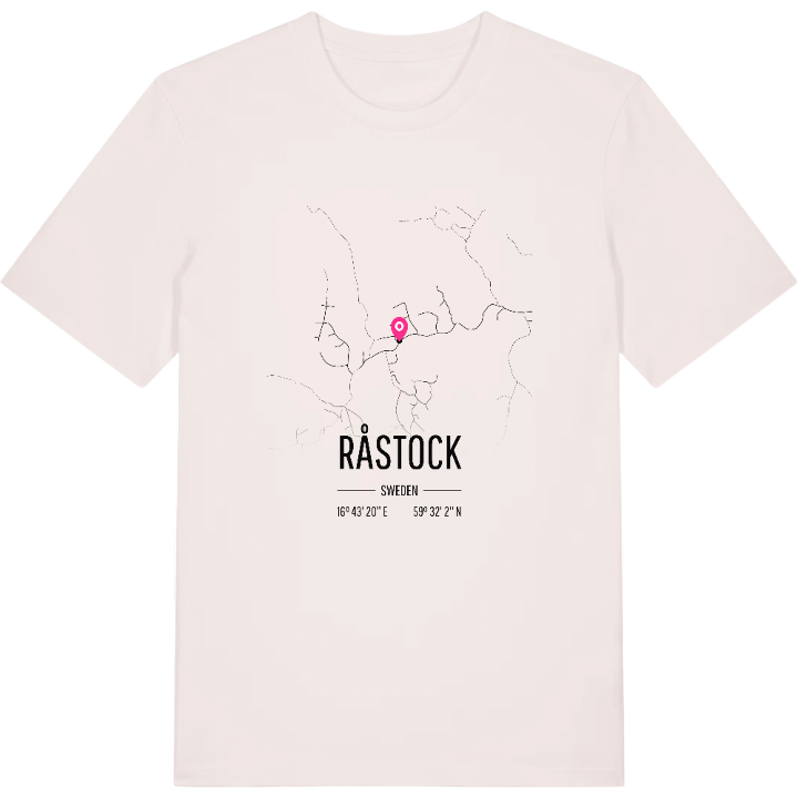 Råstock karta t-shirt – t-shirt från PinShirt