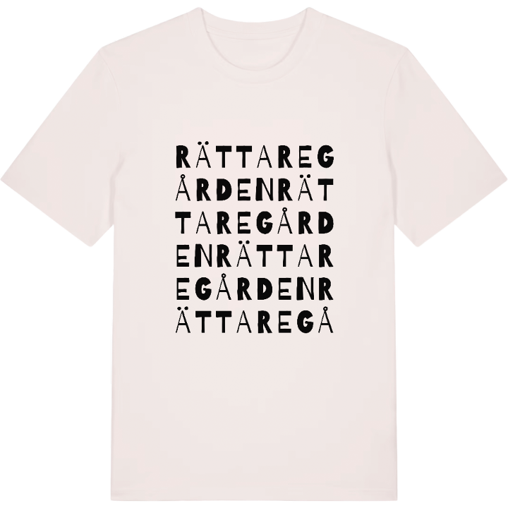 Rättaregården ordlek t-shirt – t-shirt från PinShirt