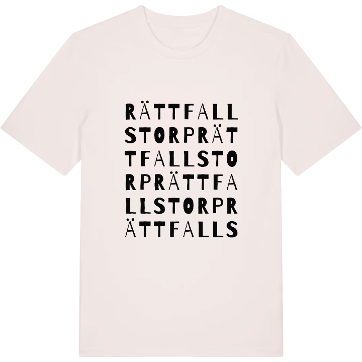 Rättfallstorp ordlek t-shirt – t-shirt från PinShirt