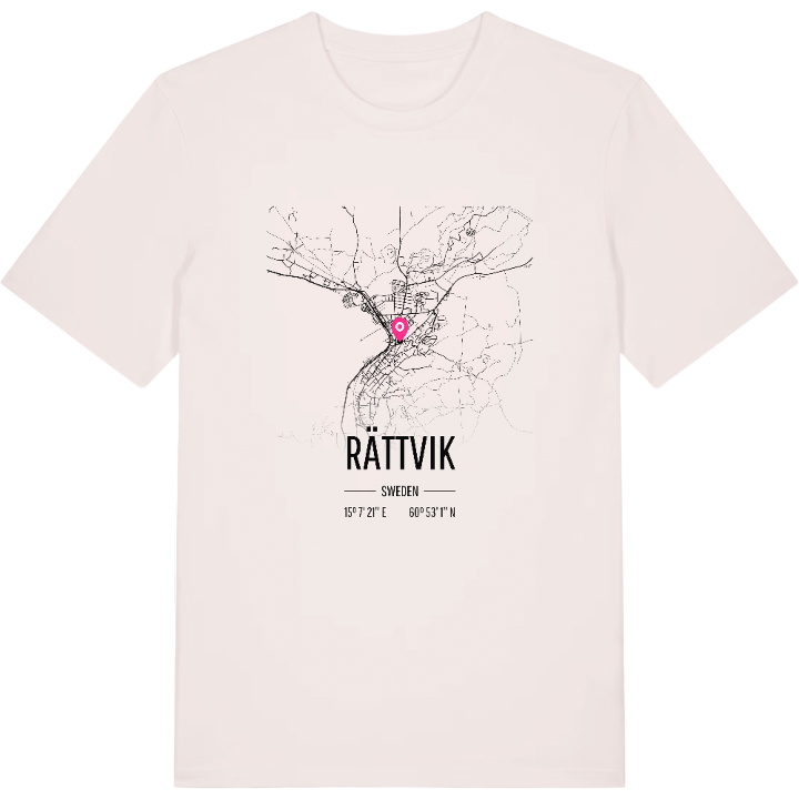 Rättvik karta t-shirt – t-shirt från PinShirt