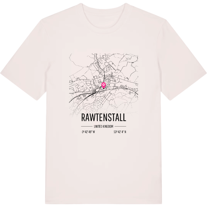 Rawtenstall karta t-shirt – t-shirt från PinShirt