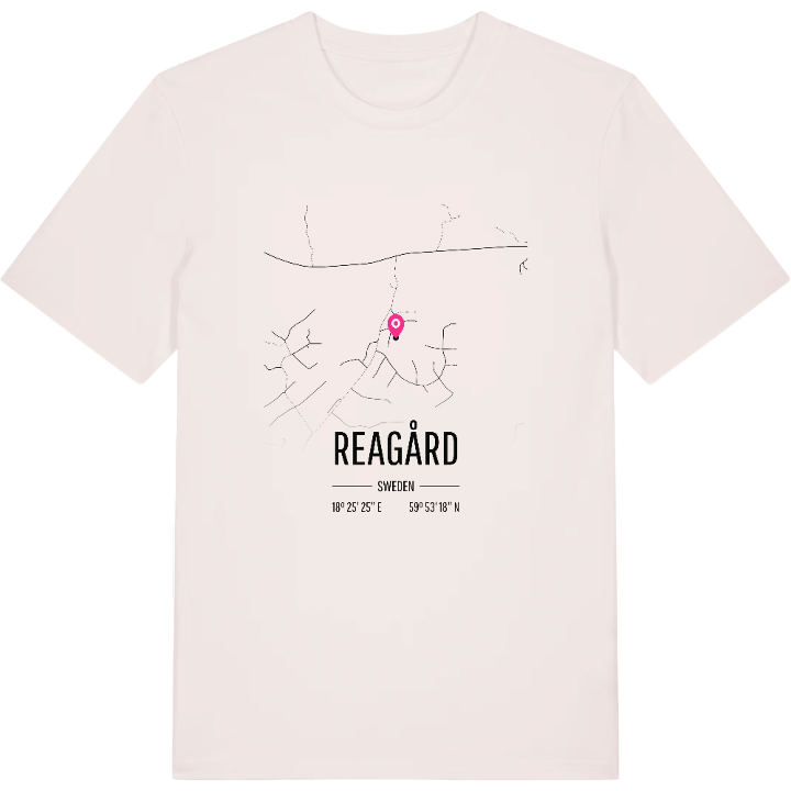 Reagård karta t-shirt – t-shirt från PinShirt