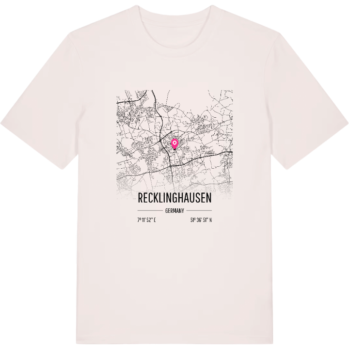 Recklinghausen karta t-shirt – t-shirt från PinShirt