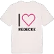 Jag älskar Redecke t-shirt stort tryck