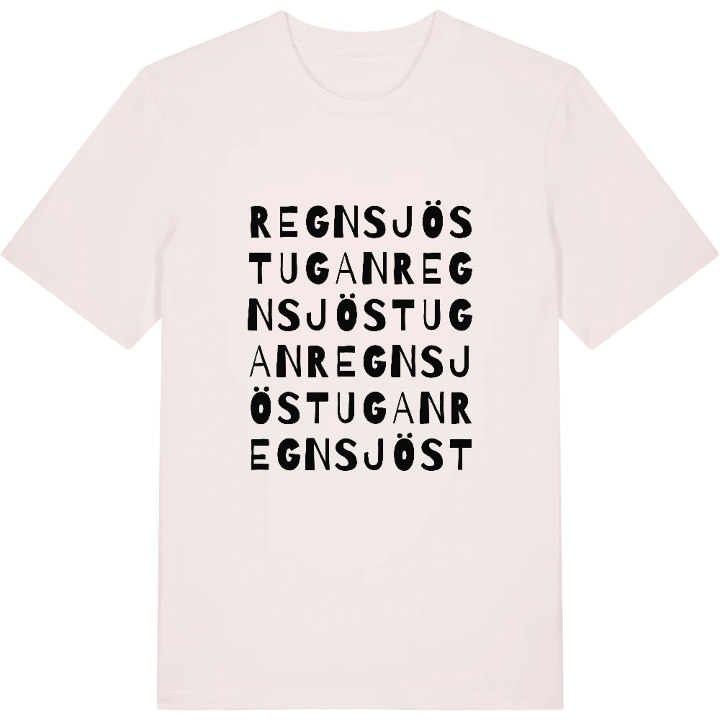 Regnsjöstugan ordlek t-shirt – t-shirt från PinShirt