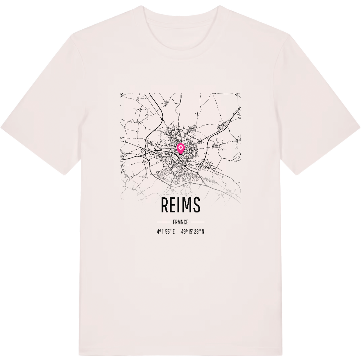 Reims karta t-shirt – t-shirt från PinShirt