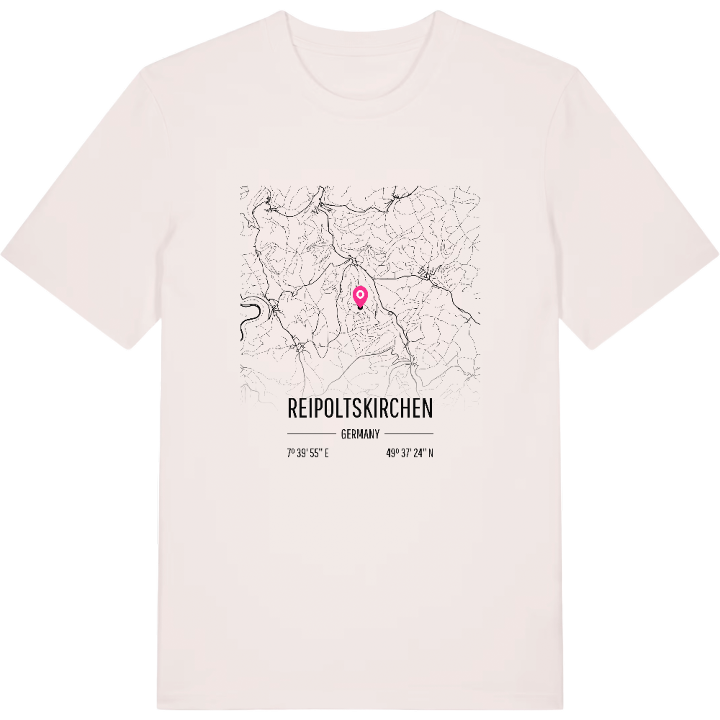 Reipoltskirchen karta t-shirt – t-shirt från PinShirt