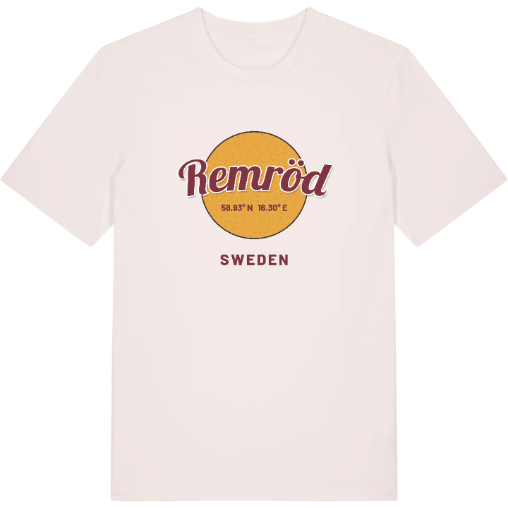 Remröd cirkel t-shirt – t-shirt från PinShirt