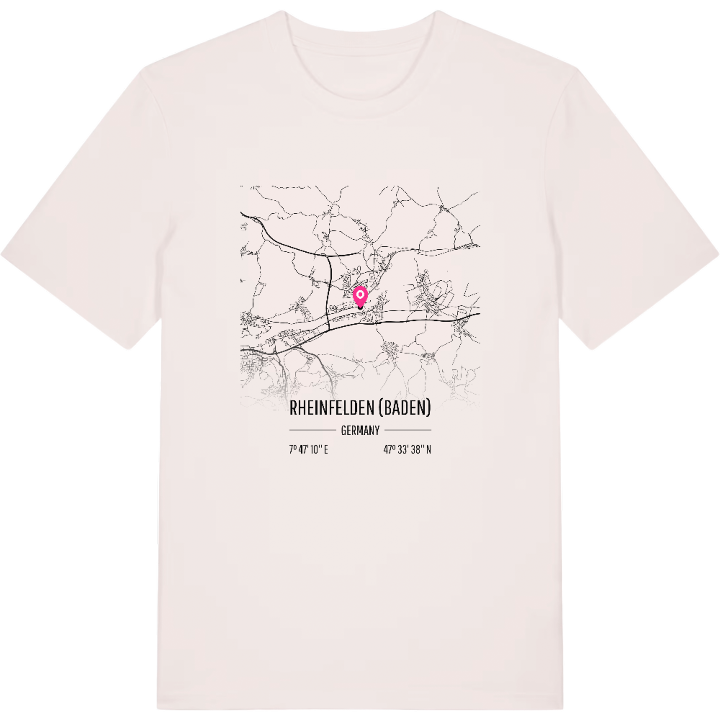 Rheinfelden (Baden) karta t-shirt – t-shirt från PinShirt