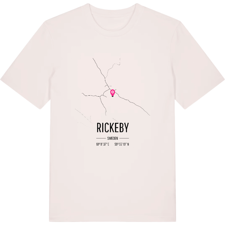 Rickeby karta t-shirt – t-shirt från PinShirt