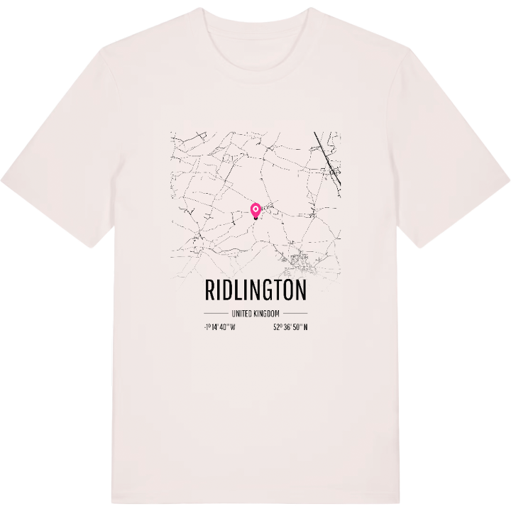 Ridlington karta t-shirt – t-shirt från PinShirt