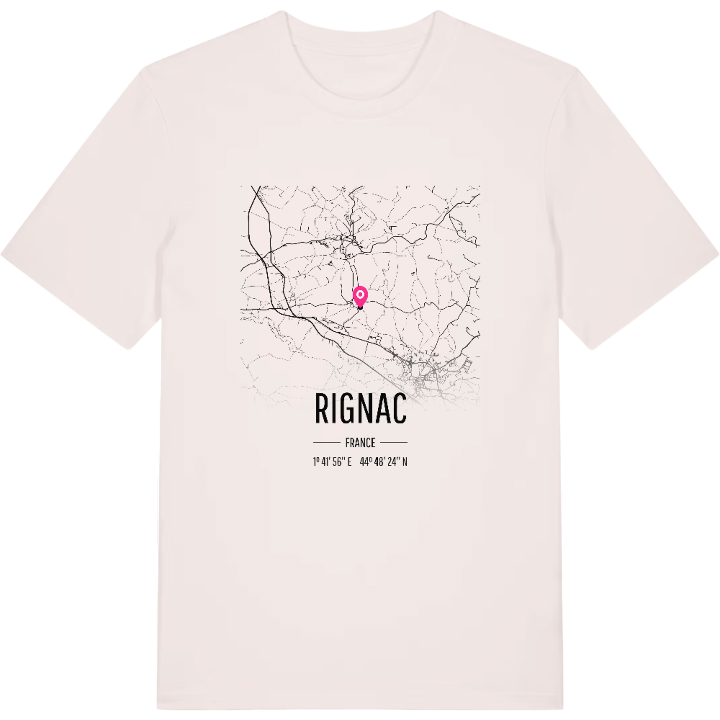 Rignac karta t-shirt – t-shirt från PinShirt