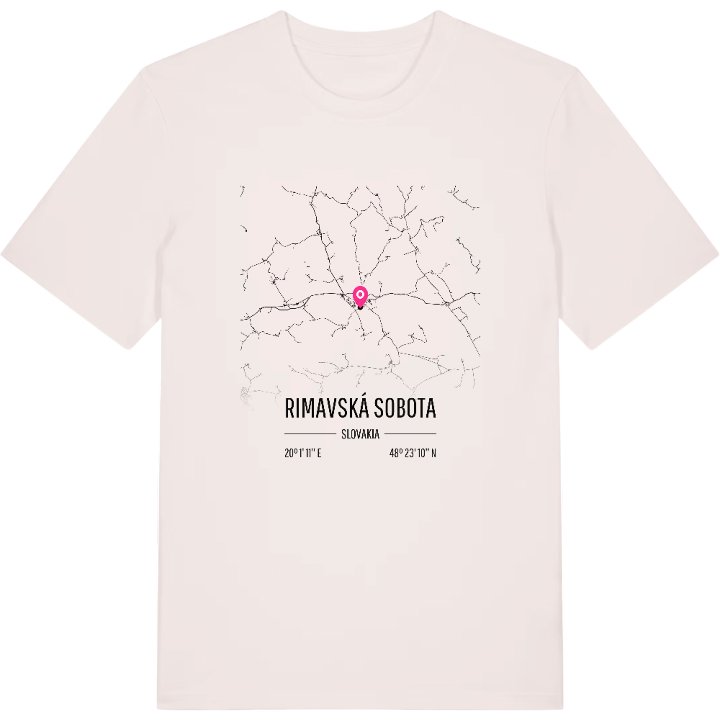 Rimavská Sobota karta t-shirt – t-shirt från PinShirt